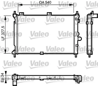 VALEO 731022 Radyator Opel Astra Td 