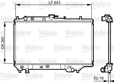 VALEO 731072 Motor Su Radyatoru Mazda 323 Hb 1990 1994 Manuel Vıtes B63F15200D