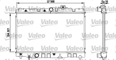 VALEO 731119 Motor Su Radyatoru Toyota Corolla 1,6 Ae92 Lıftback 88>91 Manuel 1640011170