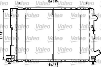 VALEO 731161 Motor Radyator Laguna 1,8 / 2,0 / 2,0 16v / 2,2d Ac 93 01 7701044566