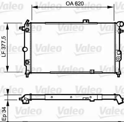 VALEO 731175 Radyator Opel Vectra Bva+ac 1300135