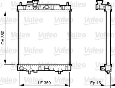 VALEO 731287 Motor Su Radyatoru Nıssan Mıcra K11 Kasa 1992 2000 Otomatık Vıtes 2146097B00