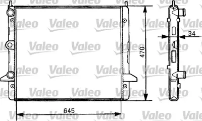 VALEO 731387 Radyator Vw Sharan / S,Alhambra / F,Galaxy 7258108 7M0121253D