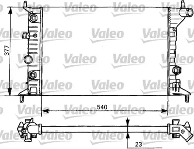 VALEO 731393 Motor Radyatoru Vectra B 1,6 / 1,8 / 2,0 (540x377x23) 95> 1300221