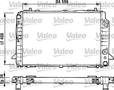 VALEO 731430 Radyator Audı 80 8A0121251C