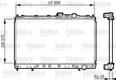 VALEO 731451 Motor Su Radyatoru Lancer 92>96 Manuel MB890505