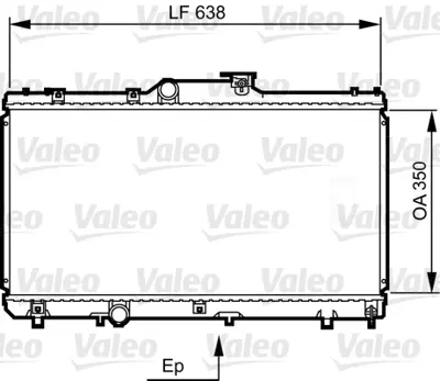 VALEO 731464 Motor Su Radyatoru Corolla Ae101 1992 1997 Otomatık Vıtes 1640016690