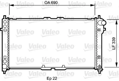 VALEO 731472 Motor Su Radyatoru 626 H,B 92>97 Otomatık KL2015200H