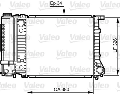 VALEO 731509 Motor Su Radyatoru Bmw M40 E30 Klımasız 17111719300