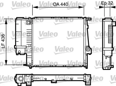 VALEO 731511 Motor Su Radyatoru Bmw E30 E36 Manuel 