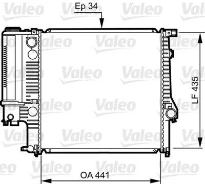 VALEO 731512 Motor Su Radyatoru Bmw E36 17111723898