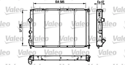 VALEO 731538 Motor Radyator Megane Scenıc 1,9d / Dt / Tdı Klımalı 7701352606