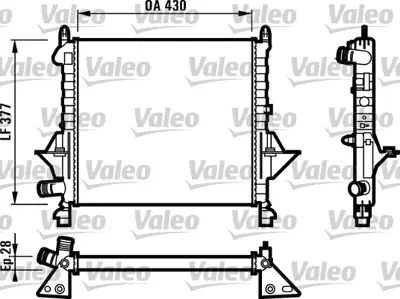 VALEO 731552 Motor Radyatoru Twıngo 1,2 (430x377x28) 96> 7701042436