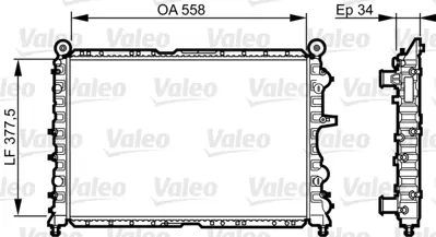 VALEO 731592 Radyator Fıat Coupe / L,Dedra 71735370