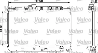 VALEO 731634 Motor Su Radyatoru Cıvıc 88>91 Manuel 19010PM8A02