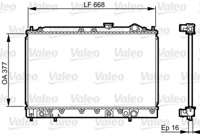 VALEO 731642 Radyatör M.Colt Iıı Lancer Iv MB538548