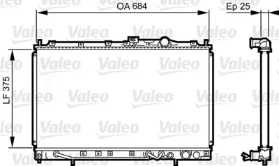 VALEO 731649 Motor Su Radyatoru Colt Lancer V Manuel MB890506