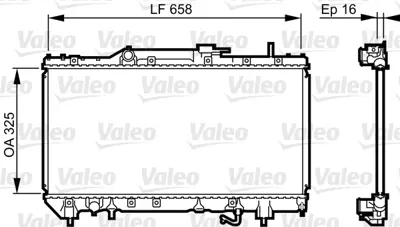 VALEO 731685 Motor Su Radyatoru Toyota Carına 92>97 Otomatık 1640016481