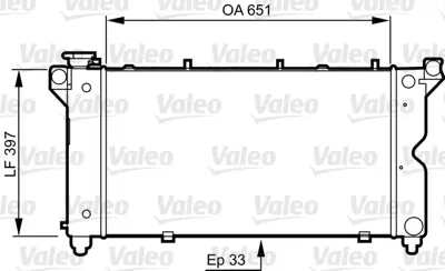 VALEO 731723 Radyator Chrysler Voyager 96 