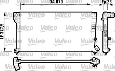 VALEO 731744 Motor Su Radyator Partner P306 Berlıngo Xsara Xud9 Klımasız (< 00) Olcu: (670*377*23) Gecmelı (1351v 1331S0 96275073