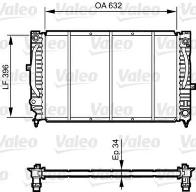 VALEO 731756 Motor Su Radyatoru Passat 97>05 Superb I 01>08 A4 96>01 A6 97>05 8D0121251N