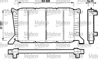 VALEO 731779 Radyator Transıt 2,5td 94>00 ( 600 X 327 X 35 ) 7242486 8MK376720211