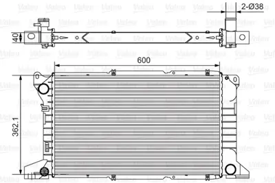 VALEO 731782 Radyator Transıt 7242485 8MK376720221