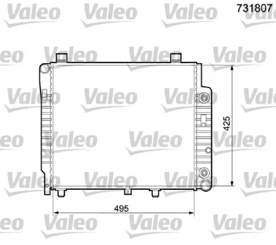 VALEO 731807 Motor Su Radyatoru C-Class W202 93>00 E-Class W210 96>02 A2025003503