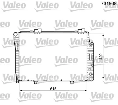 VALEO 731808 Motor Su Radyatoru W202 93>00 S202 96>01 S210 96>97 R170 00>04 R171 08>11 A2025003203