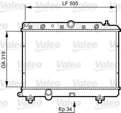 VALEO 731817 X Radyatör Rover 220 D/Sd/ Sdı 95-00 618isi 96-99 620i 93-96 620si 93-99 25 2.0idt 99-05 PCC113540