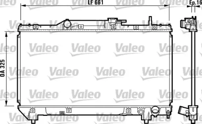 VALEO 731831 Radyator Toyota Carına E 2,0, 2,0 I (92>97) 