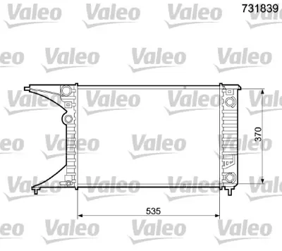 VALEO 731839 Radyator Opel Omega B 6302008