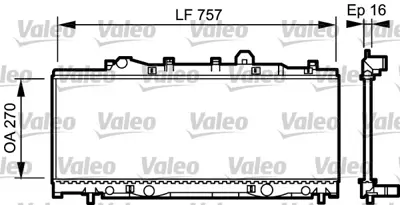 VALEO 731975 Radyator Fıat Punto 7760959