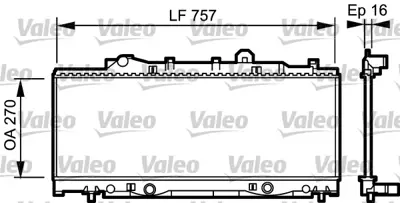 VALEO 731976 Radyator Fıat Punto 7783504