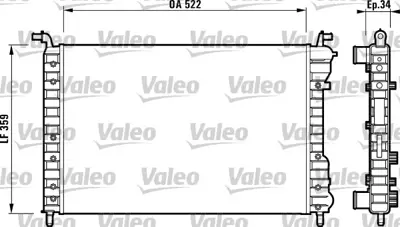 VALEO 732006 Radyator Fıat Palıo 1,2 / Sıena 1,4 