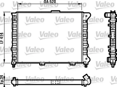 VALEO 732011 Radyator Alfa 156 