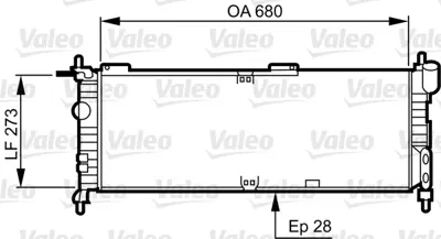 VALEO 732032 Motor Su Radyator Manuel X14xe X16xe Corsa B Klımalı (Brazıng) 