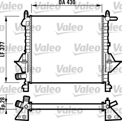 VALEO 732051 Motor Radyatoru Twıngo (96>) / (430x377x28) 7701499800