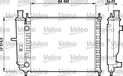 VALEO 732218 Radyator Fıat Bravo Brava 46480388