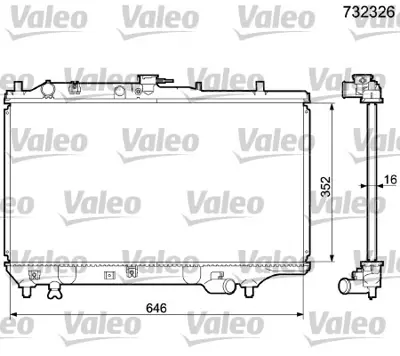 VALEO 732326 Motor Su Radyatoru 323 1990-1994 Manuel Vıtes B6 Kasa BP2815200D