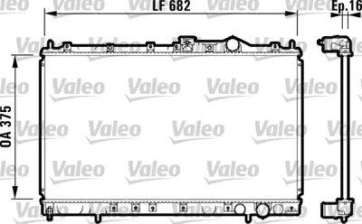 VALEO 732327 Radyator Mıtsubıshı Lancer 