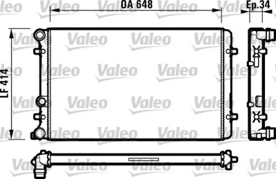 VALEO 732427 Radyator Audı A3 