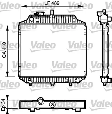 VALEO 732442 Radyator Mercedes Mb 100 A6315000702