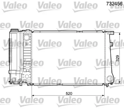 VALEO 732456 Motor Su Radyatoru 24v Bmw M50 B20 E34 17111723941