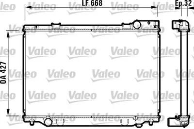 VALEO 732476 Motor Su Radyatoru Prevıa 90>00 Manuel 1640076092