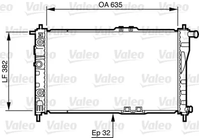 VALEO 732483 Motor Su Radyatoru Racer 96>00 Manuel 96144847