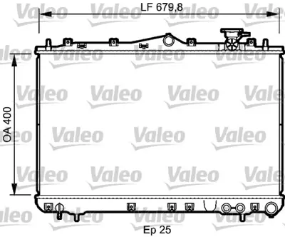 VALEO 732487 Radyator Hyundaı Sonata (93>98) 2531034000