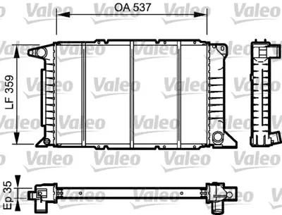 VALEO 732497 Radyator Mercedes Transıt 1671829 8MK376727761