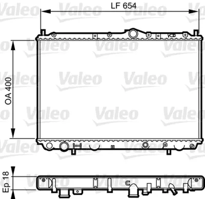 VALEO 732524 Radyator Volvo S40 V40 M,Carısma 86020658