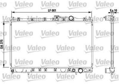 VALEO 732539 Motor Su Radyatoru Colt Galant Lancer 92>96 Otomatık MB924972